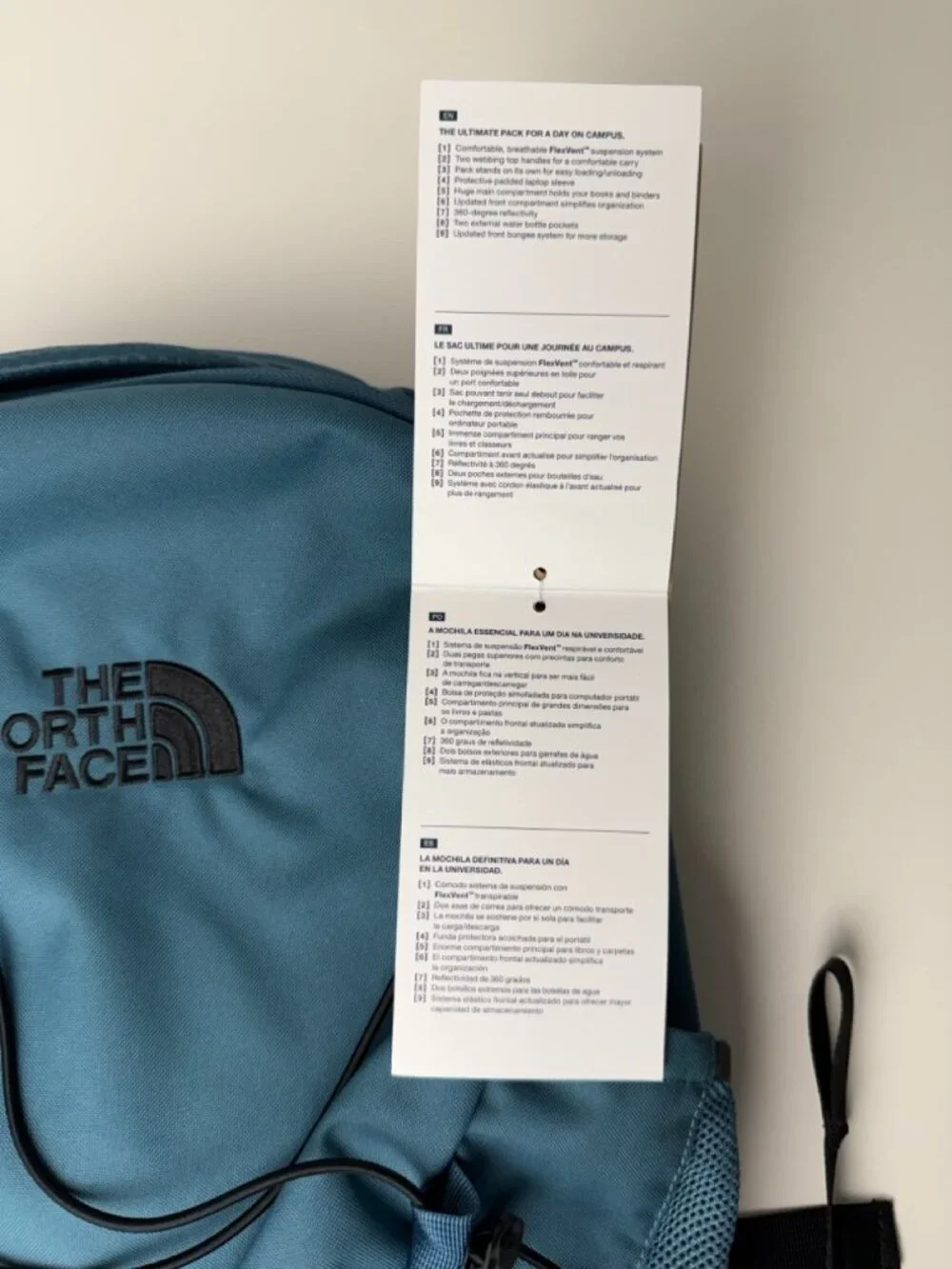 The North Face Unisex Jester Everyday Laptop Backpack Space/TNF Black 28L
